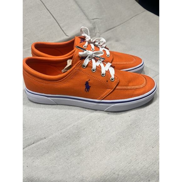 Ralph Lauren Faxon X Low-Top orange Canvas Sneakers M 10.5 | W 12 main image 7